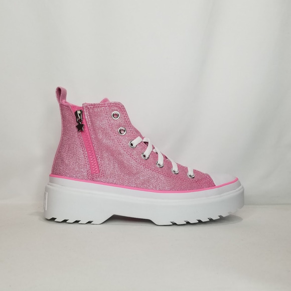 Converse Women's CTAS Lugged Lift Hi Tops Women's Size 7 Oops Pink A05230C NWT - Picture 6 of 9